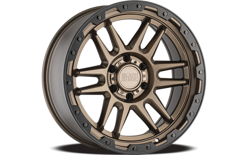 4 Llantas Apache 17x8.5 6x139/-18 Matte Bronze - Black Rhino