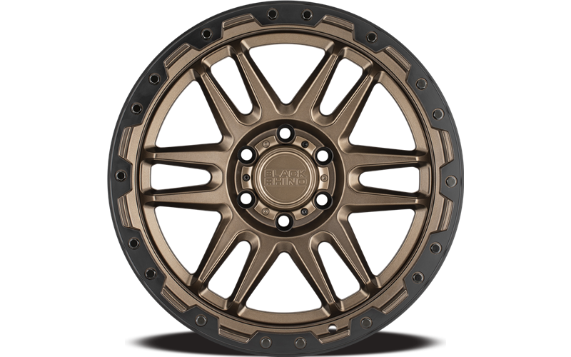 4 Llantas Apache 17x8.5 6x139/-18 Matte Bronze - Black Rhino