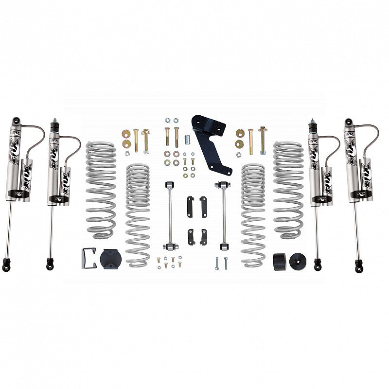 Kit de Levante 2.5 Con Amortiguadores FOX 2.0 con Reservorio Jeep Wrangler JK (07-18) - Rubicon Express + FOX - DOBLETRACCION