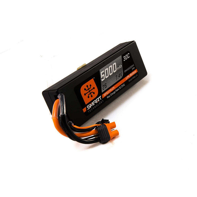 Batería 7.4V 5000mAh 2S 30C Smart LiPo Hardcase Battery IC3 Spektrum - Axial
