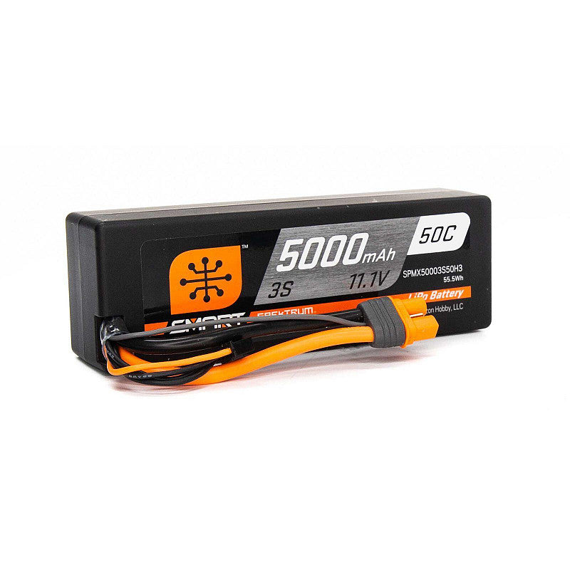 Batería 11.1V 5000mAh 3S 50C Smart Hardcase LiPo Battery IC3 Spektrum - Axial