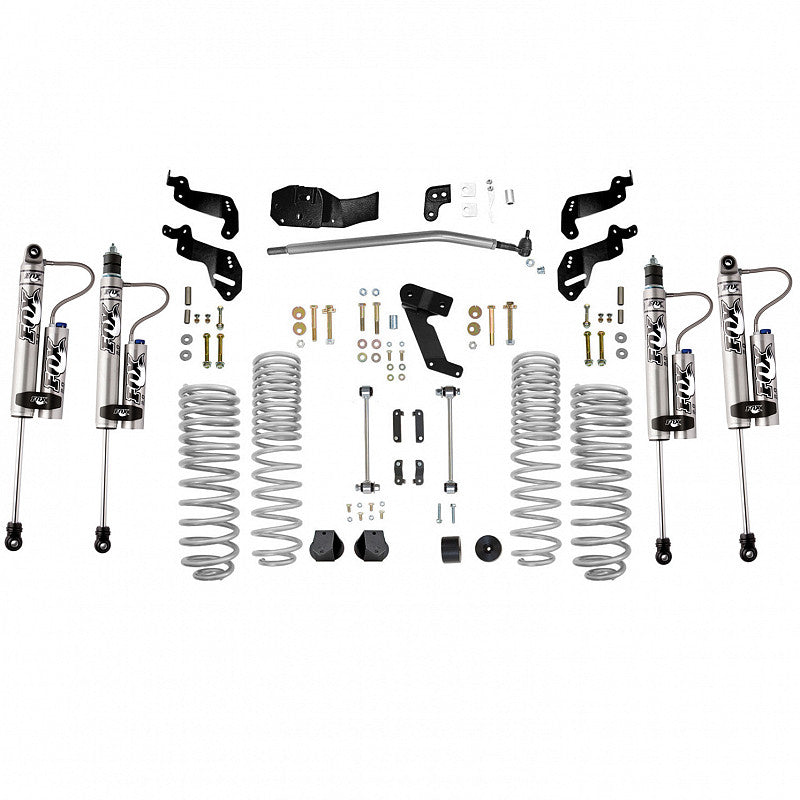 Kit de Levante 3.5 Con Amortiguadores FOX 2.0 con Reservorio Ajustable Jeep Wrangler JK (07-18) - Rubicon Express + FOX - DOBLETRACCION