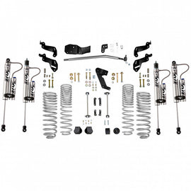 Kit de Levante 3.5 Con Amortiguadores FOX 2.0 con Reservorio Ajustable Jeep Wrangler JK (07-18) - Rubicon Express + FOX - DOBLETRACCION