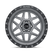 Cargar imagen en el visor de la galería, 4 Llantas Kelso 17x9 6x139/-12 Battleship gray w/black - Black Rhino