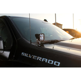 Kit de Focos LED Squadron Pro Pilar-A Chevrolet Silverado (19+) - Baja Designs - DOBLETRACCION