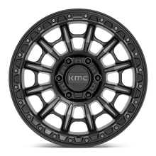 Cargar imagen en el visor de la galería, 4 llantas KM547 17x9 6x139 Carnage Satin Black W/Gray Tint - KMC Wheels
