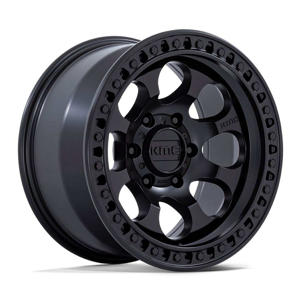 4 llantas KM550 18x9 6x139 Riot Anthracite W/Satin Black Lip - KMC Wheels