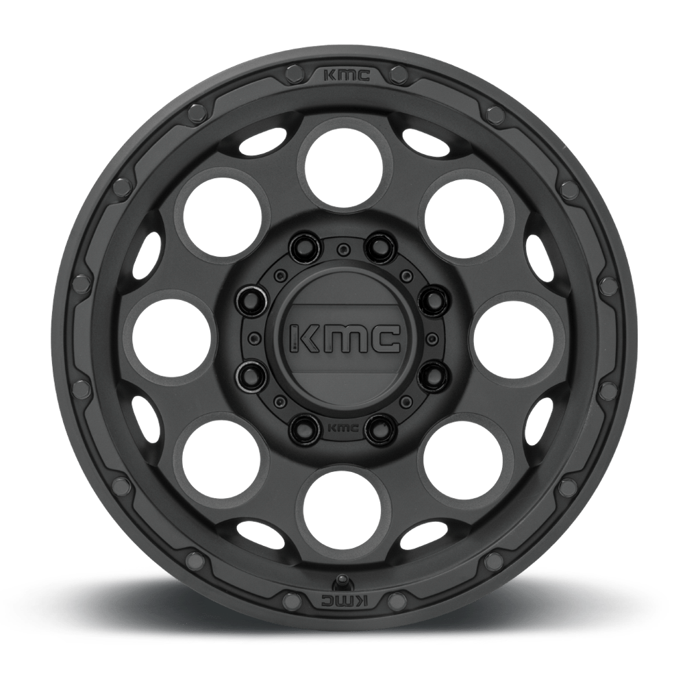 4 llantas KM541 17x8.5 6x139 Dirty Harry Textured Black - KMC Wheels