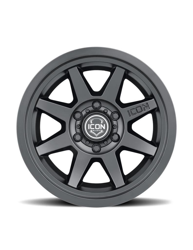 4 Llantas Rebound 17X8.5" 6X139 SLX Satin Black  - Icon Alloys