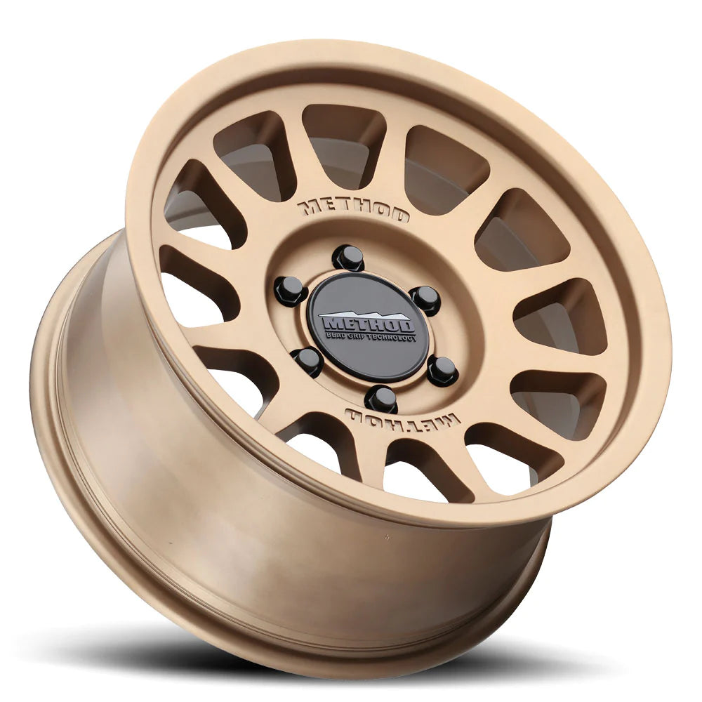 4 Llantas 703 17x9" 6x139 Bronze BeadGrip - Method Wheels - DOBLETRACCION