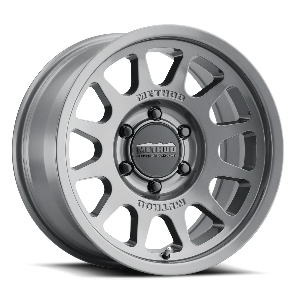 4 Llantas 703 17x9" 6x139 Gloss Titanium BeadGrip - Method Wheels - DOBLETRACCION