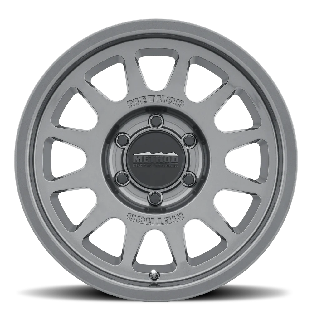 4 Llantas 703 17x9" 6x139 Gloss Titanium BeadGrip - Method Wheels - DOBLETRACCION