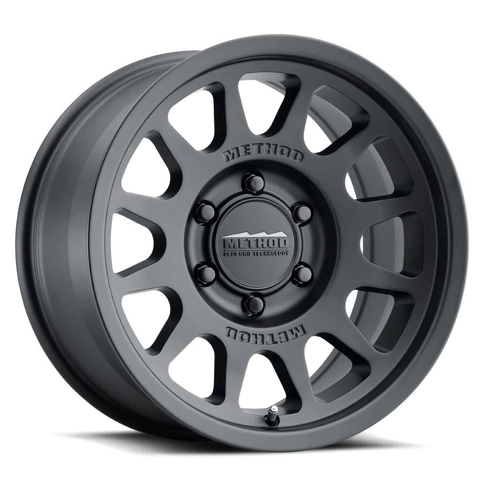 4 Llantas 703 17x9" 6x139 Matte Black BeadGrip - Method Wheels - DOBLETRACCION