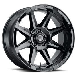 4 Llantas Bandit 20x10 6x139 GLOSS Black - Icon Alloys - DOBLETRACCION