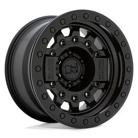 4 Llantas Avenger 17X8.5 6X139 Beadlock Matte Black - Black Rhino - DOBLETRACCION