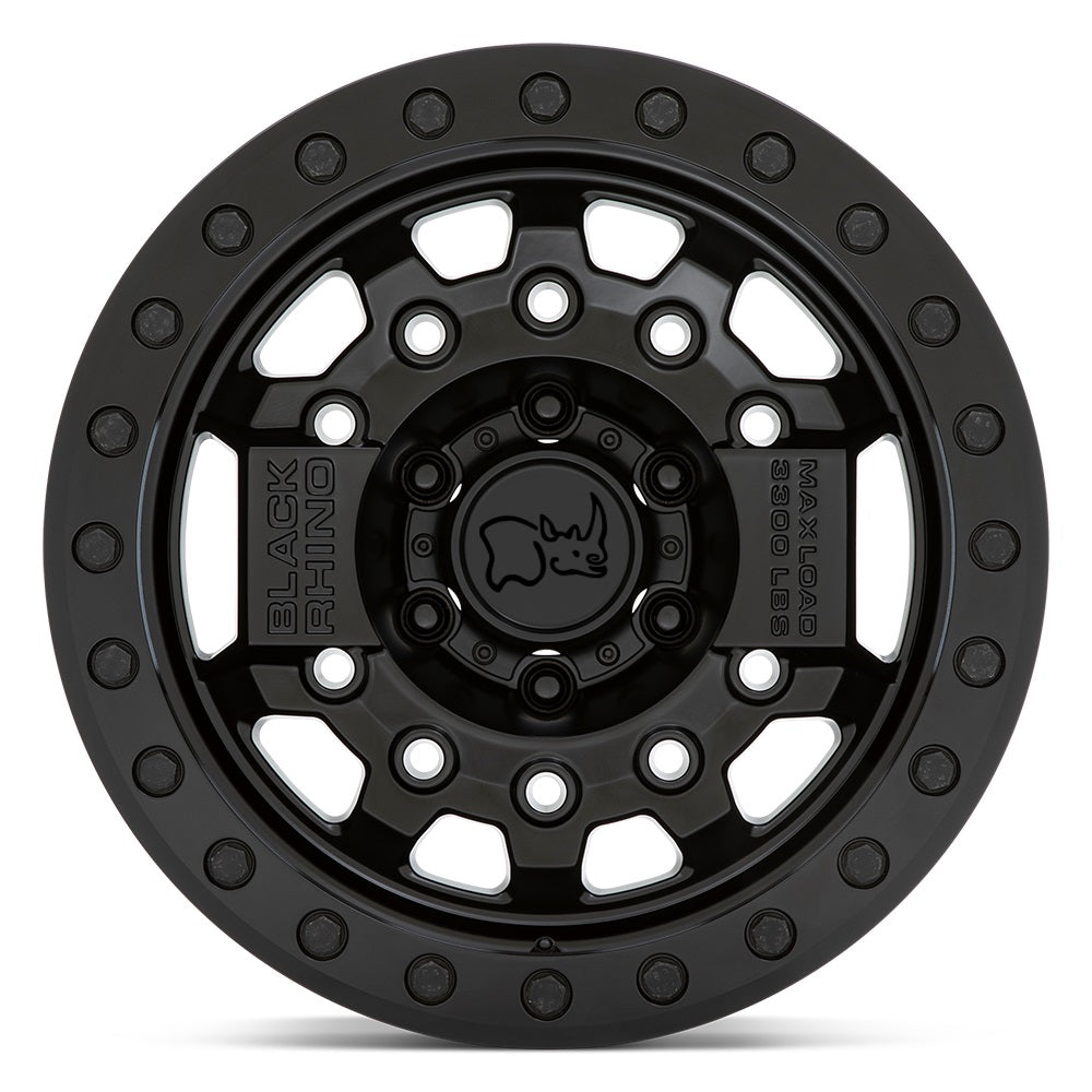 4 Llantas Avenger 17X8.5 6X139 Beadlock Matte Black - Black Rhino - DOBLETRACCION