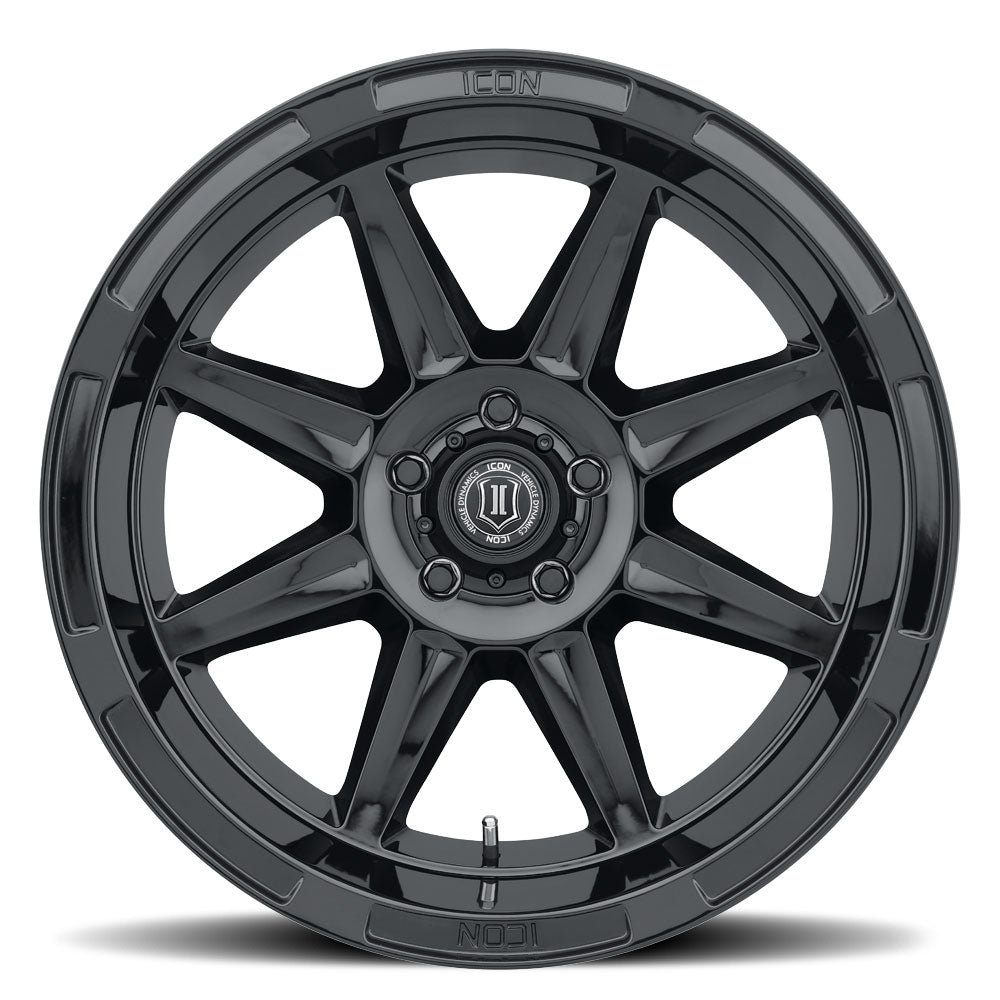 4 Llantas Bandit 20x10 6x139 GLOSS Black - Icon Alloys - DOBLETRACCION