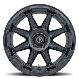 4 Llantas Bandit 20x10 6x139 GLOSS Black - Icon Alloys - DOBLETRACCION