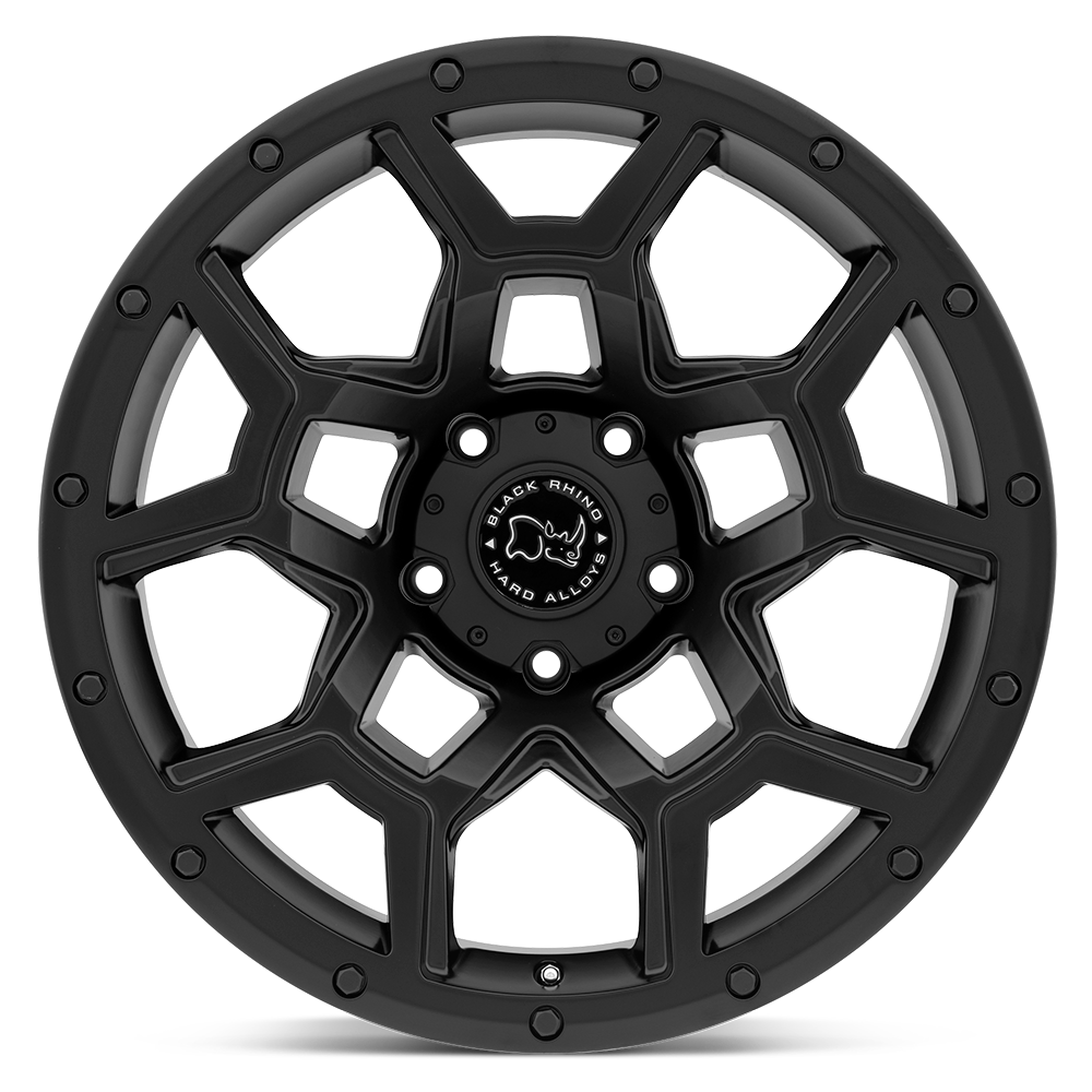 4 Llantas Overland 17x9.5 6x139/-18Matta Black - Black Rhino