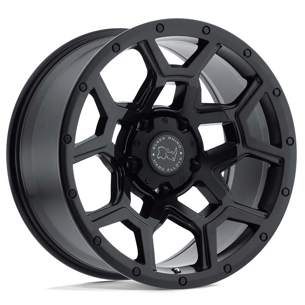 4 Llantas Overland 17x9.5 6x139/-18Matta Black - Black Rhino