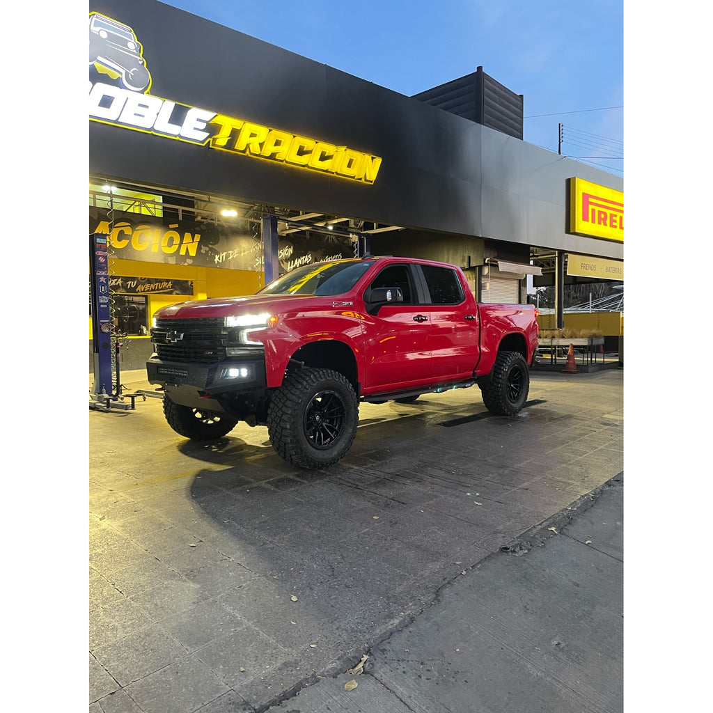 Parachoque Delantero High Clearance con LEDs Chevrolet Silverado (19 - 23) - Rough Country - DOBLETRACCION