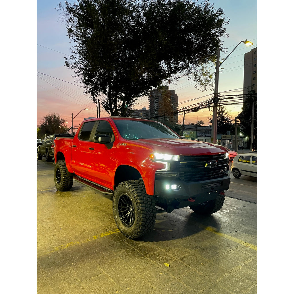 Parachoque Delantero High Clearance con LEDs Chevrolet Silverado (19 - 23) - Rough Country - DOBLETRACCION