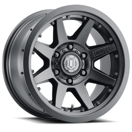 4 Llantas Rebound PRO 17x8.5 6x139 SAT Black - Icon Alloys - DOBLETRACCION