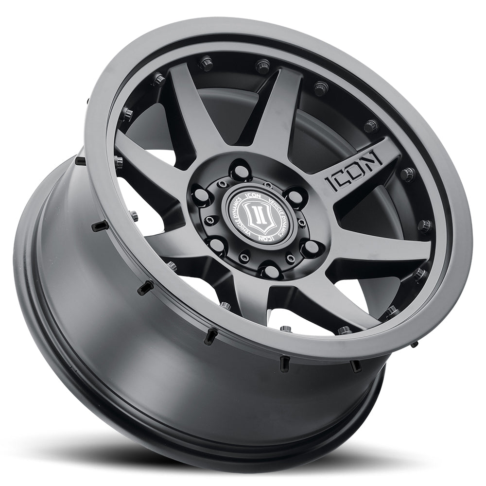 4 Llantas Rebound PRO 17x8.5 6x139 SAT Black - Icon Alloys - DOBLETRACCION