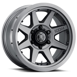 4 Llantas Rebound PRO 17x8.5 6x139 Titanium - Icon Alloys - DOBLETRACCION