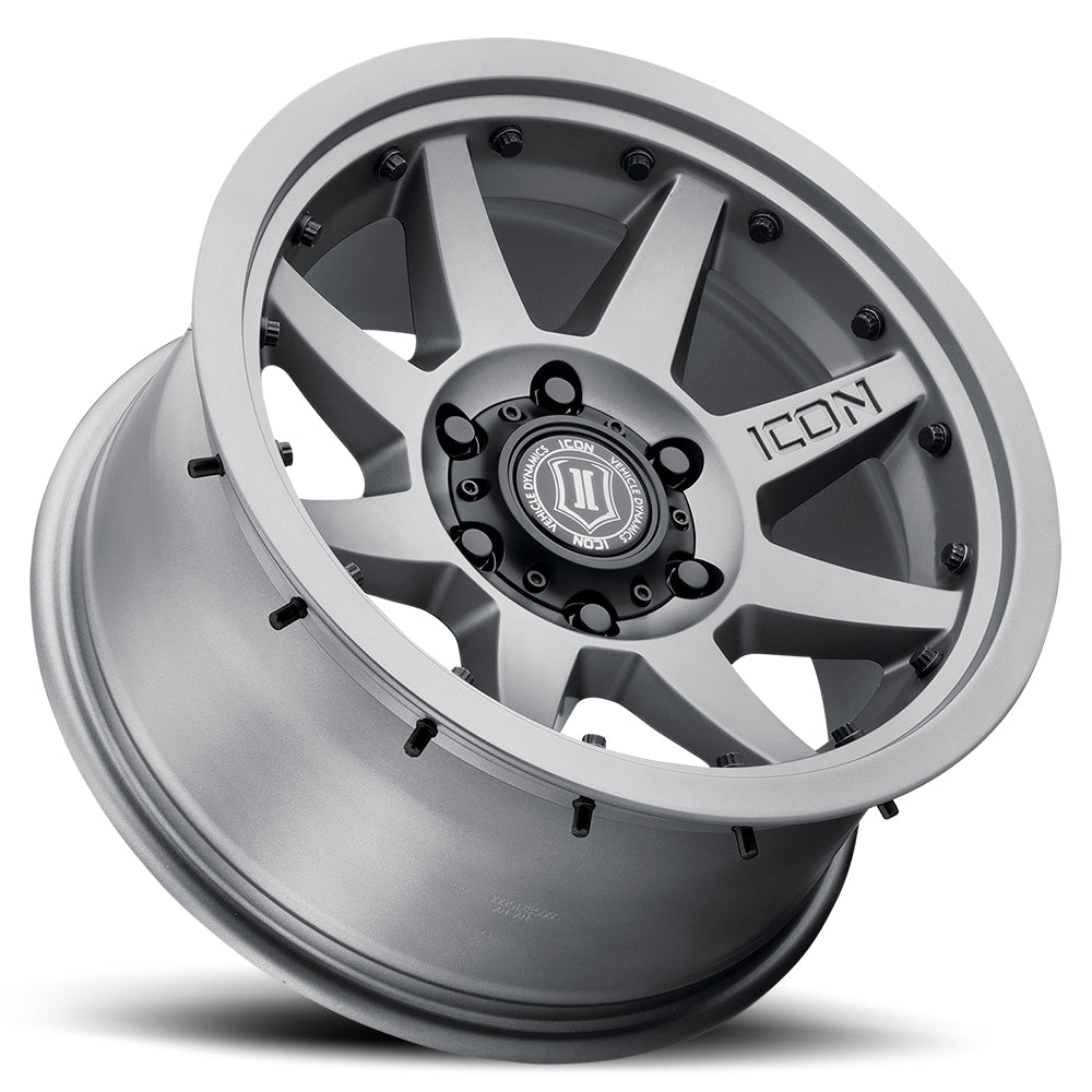 4 Llantas Rebound PRO 17x8.5 6x139 Titanium - Icon Alloys - DOBLETRACCION