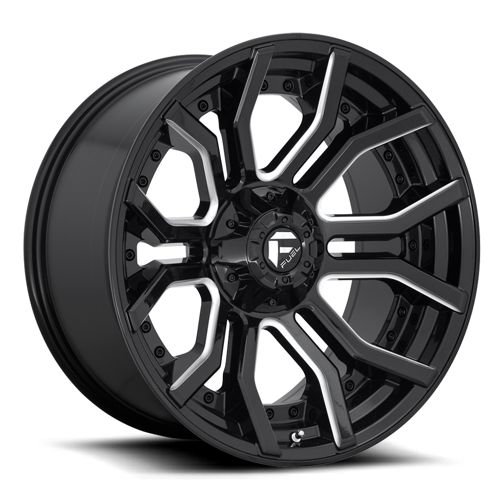 4 Llantas D711 Rage 20x9 6x135/139 F150/Silverado/Ram– Fuel - DOBLETRACCION