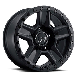 4 Llantas Ravine 17X9 6X139 Matte Black - Black Rhino - DOBLETRACCION