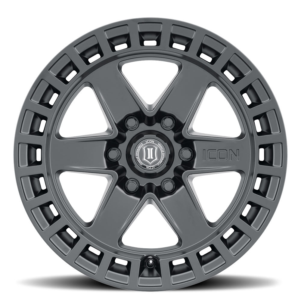 4 Llantas Raider 17X8.5 6X139 SAT Black - Icon Alloys - DOBLETRACCION