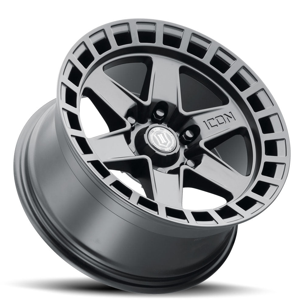 4 Llantas Raider 17X8.5 6X139 SAT Black - Icon Alloys - DOBLETRACCION