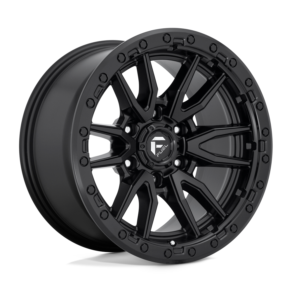4 Llantas Rebel D679 20x10" 6x139 Matte Black - Fuel