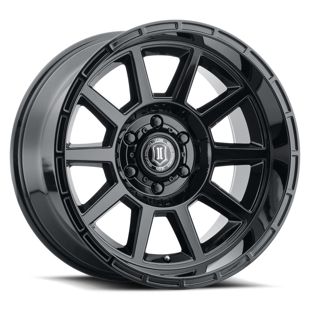 4 Llantas Recoil 20x10 6x139 GLOSS Black - Icon Alloys - DOBLETRACCION