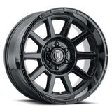 4 Llantas Recoil 20x10 6x139 GLOSS Black - Icon Alloys
