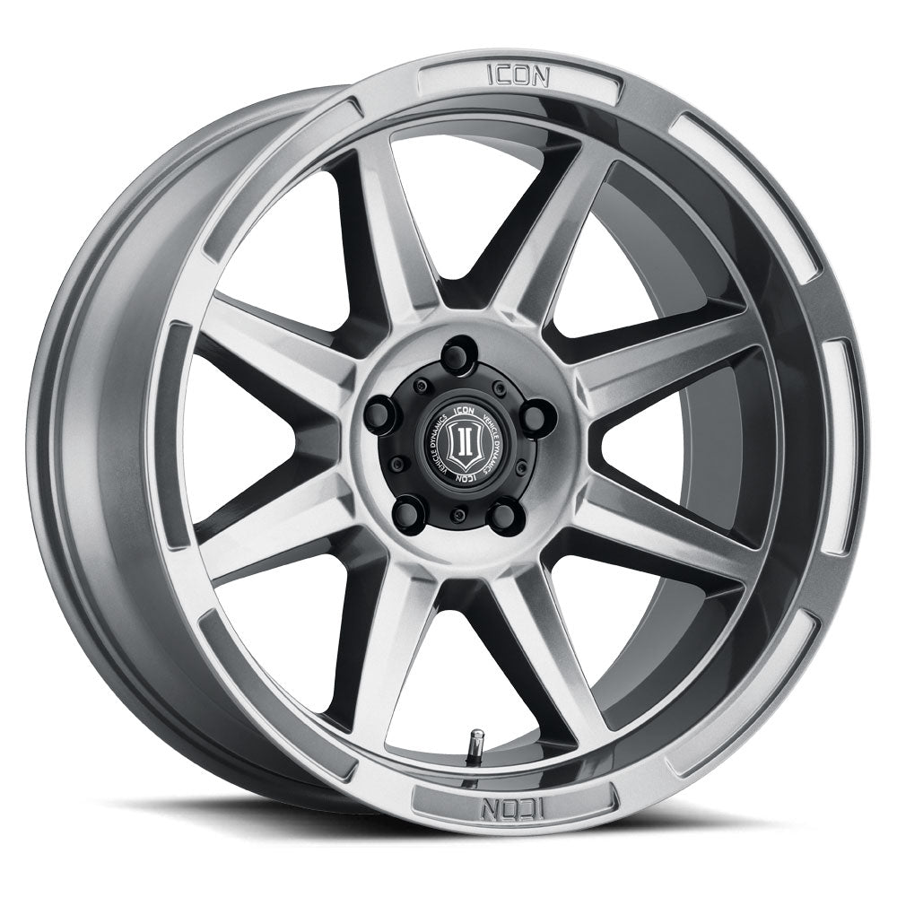 4 Llantas Bandit 20x10 6x139 GLOSS Titanium - Icon Alloys - DOBLETRACCION