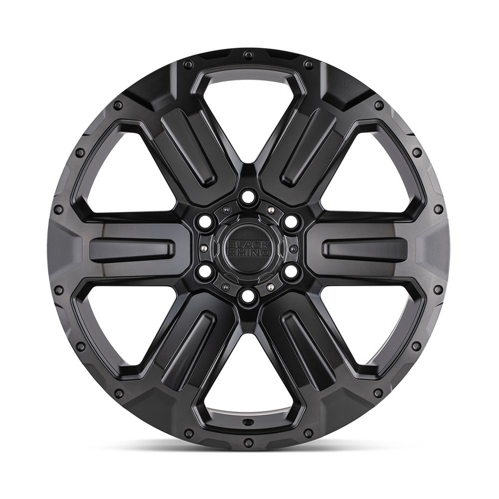 4 Llantas Wanaka 17x8.5 6x139/12 Matte Gunmetal - Black Rhino