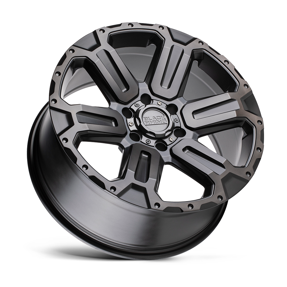 4 Llantas Wanaka 17x8.5 6x139/12 Matte Gunmetal - Black Rhino
