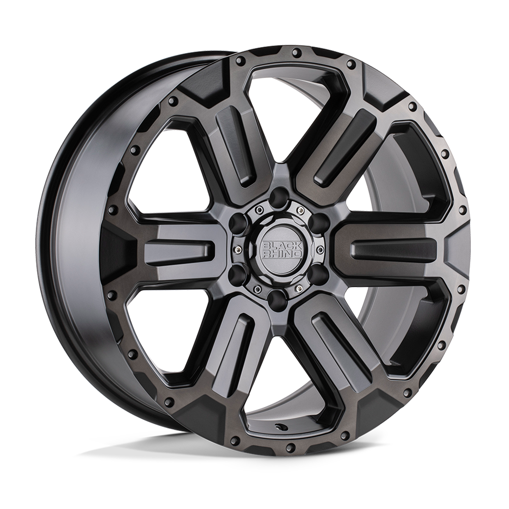 4 Llantas Wanaka 17x8.5 6x139/12 Matte Gunmetal - Black Rhino