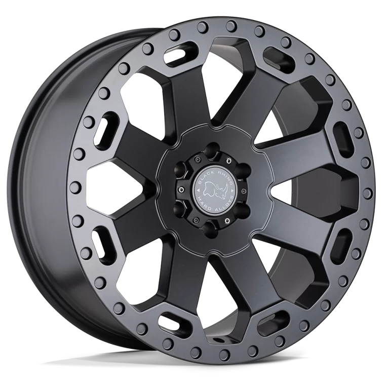 4 Llantas Warlord 17x9 6x139/-12 Matte Gunmetal - Black Rhino