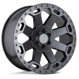 4 Llantas Warlord 18x9 6x139/12 Matte Gunmetal - Black Rhino