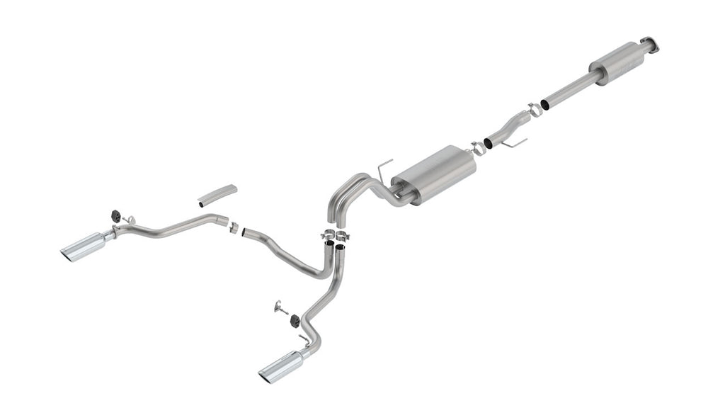 Sistema de Escape S-Type Bright Chrome F150 (15-20) 3.5L EcoBoost /  5.0L V8  - Borla