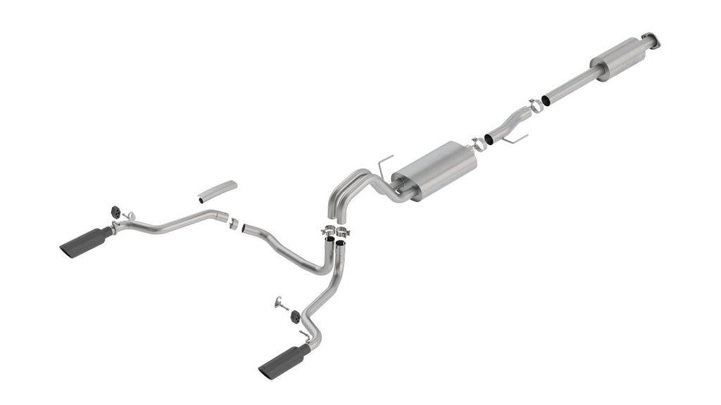 Sistema de Escape S-Type Black Chrome F150 (15-20) 3.5L EcoBoost /  5.0L V8  - Borla