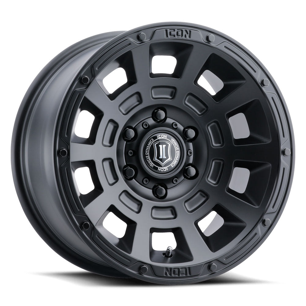 4 Llantas Thrust 17x8.5 6x135 SMK SAT Black - Icon Alloys - DOBLETRACCION 