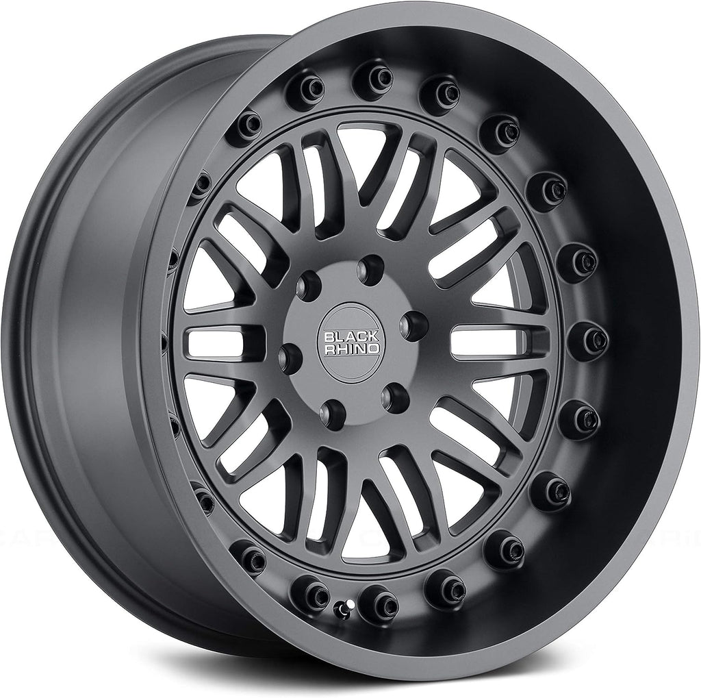 4 Llantas Fury 17x9,5 6x139 Matte GunMetal - Black Rhino - DOBLETRACCION 