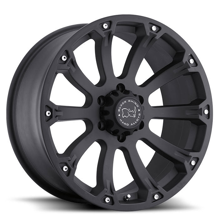 4 Llantas Sidewinder 17X9.0 6X139/  Matte Black - Black Rhino - DOBLETRACCION 