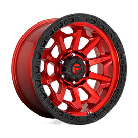 4 Llantas Covert D695 17x9 6x139/-12 Candy Red Black Bead Ring - Fuel