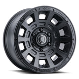 4 Llantas Thrust 17x8.5 6x139 SMK SAT Black - Icon Alloys